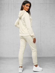 Ženski trenirka od velura ecru OZONEE JS/8C1176/155Z