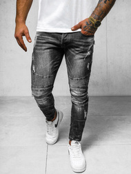 Muške traperice crne OZONEE NB/MP007NZ