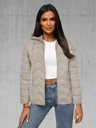 Ženska Jakna Bež OZONEE JS/16M9232/62