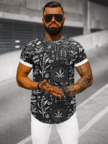 Muška Majica Crna OZONEE O/P1347