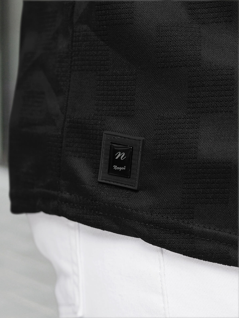 Muška Majica Crna OZONEE O/QS11621