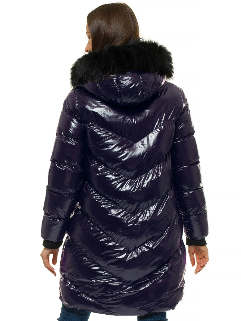 Ženska zimska jakna tamno ljubičasta OZONEE JS/M23069/4