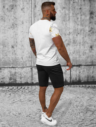 Muška Trenirka Bijelo-Crna OZONEE O/HM757Z