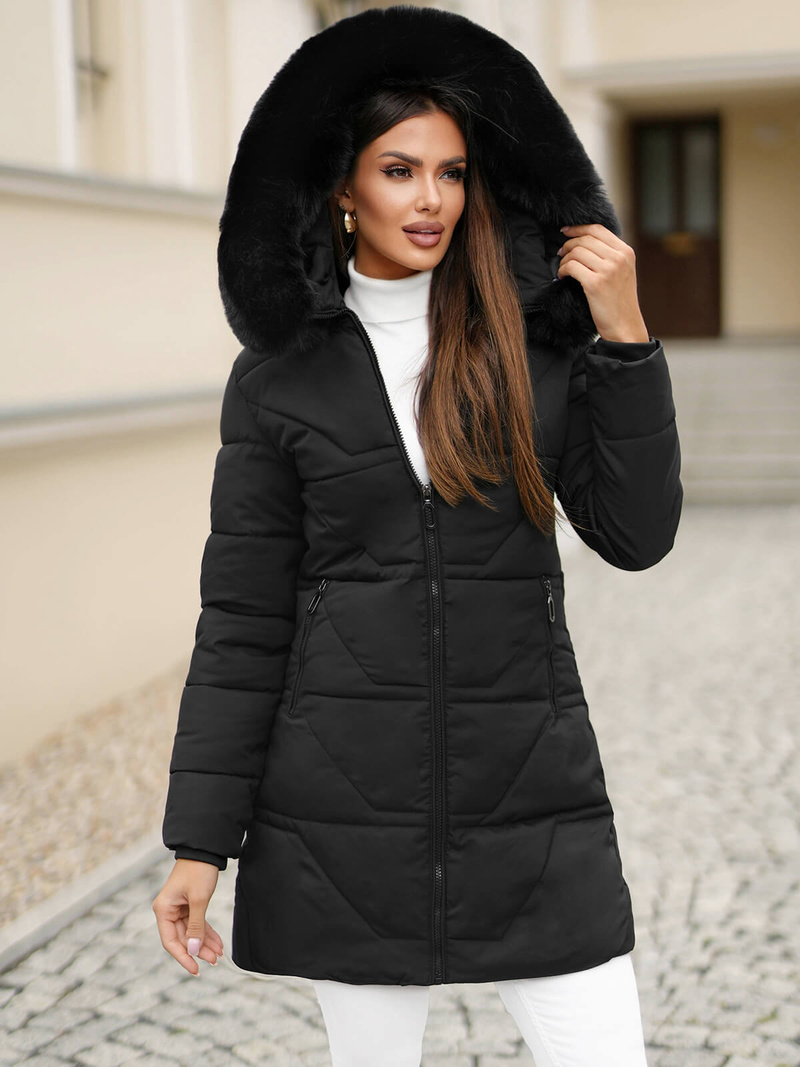 Ženska jakna crna OZONEE JS/16M9099/392Z