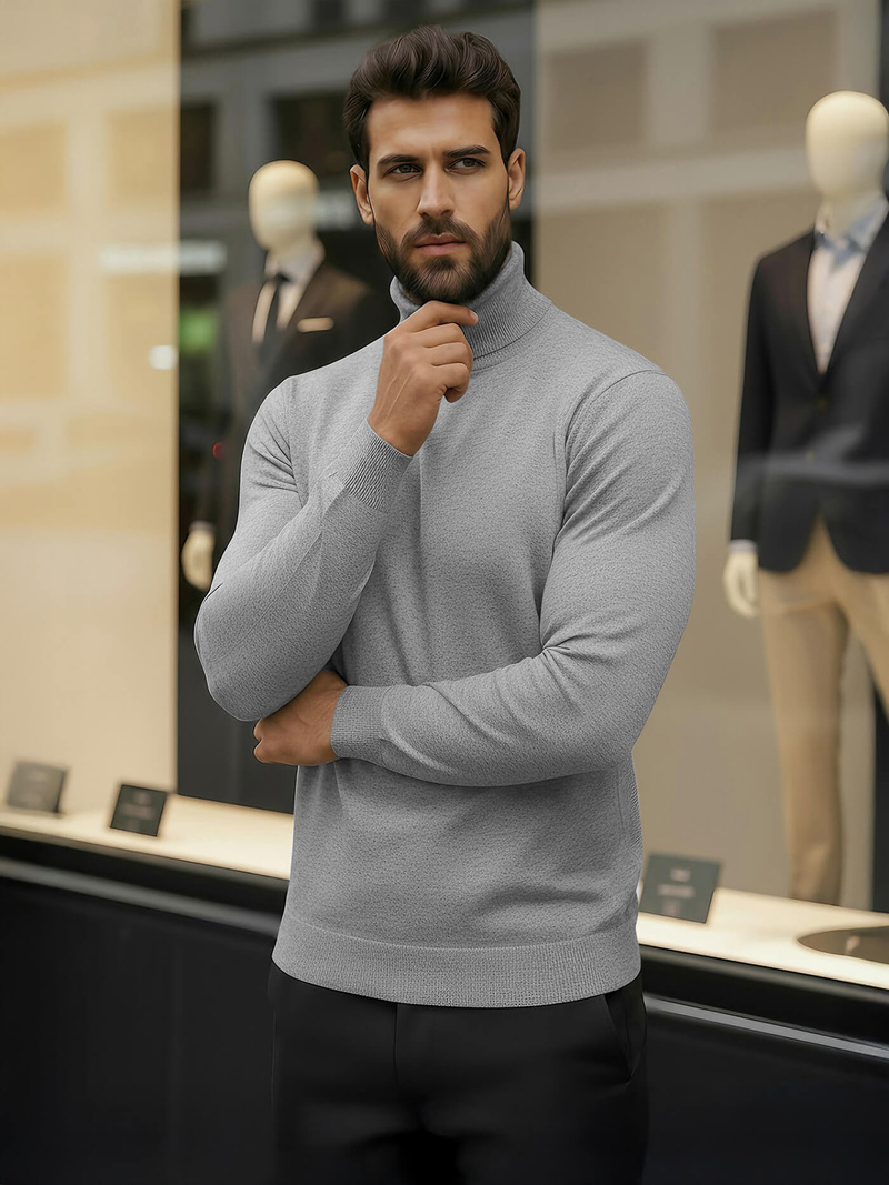 Muški Džemper Sivi OZONEE V/V24504