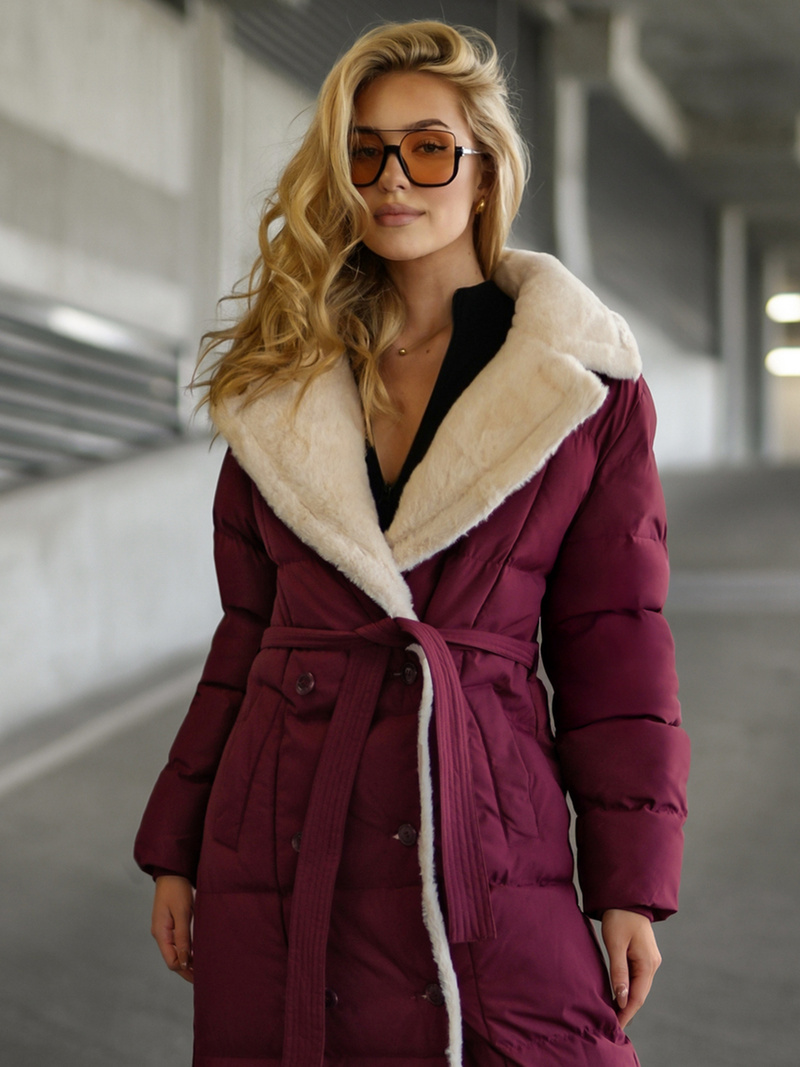 Ženska jakna bordo OZONEE JS/16M9168/06