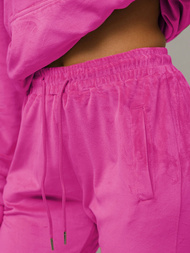 Ženski trenirka od velura tamno-ružičasta OZONEE O/8C1175/19Z