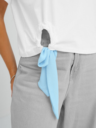 Ženska majica bijelo-plava OZONEE JS/RJ77247