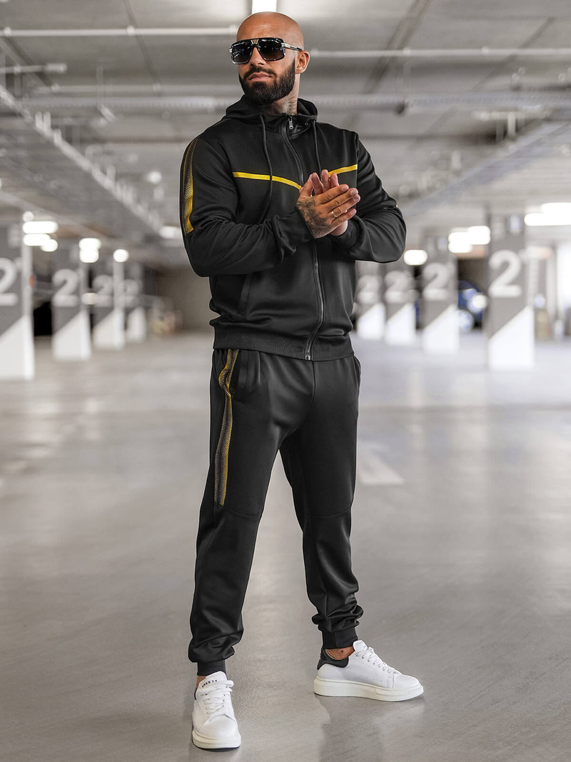 Muška trenirka crna OZONEE JS/8C8117/3Z