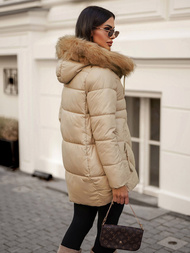 Ženska Jakna Bež OZONEE JS/5M3257/62