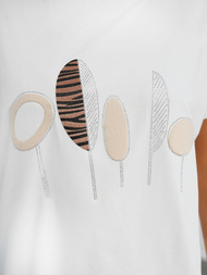 Ženska majica bijele OZONEE JS/95T2566/1