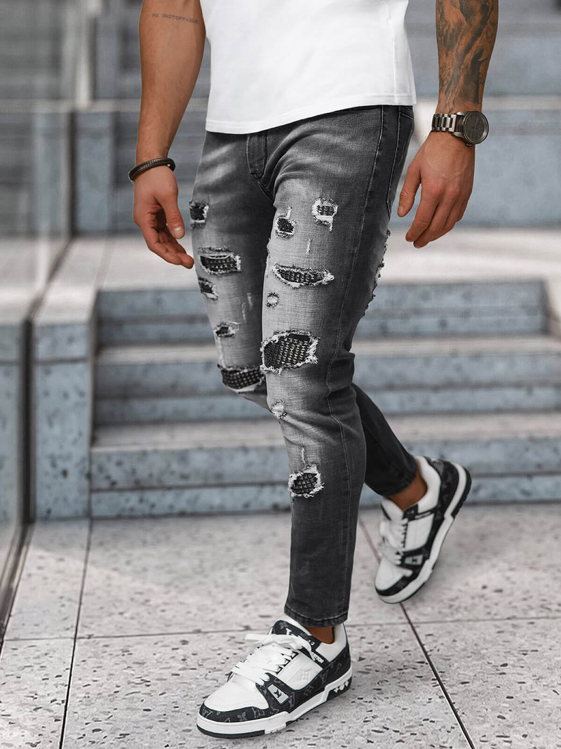 Muške traperice crne OZONEE NB/MP0152N