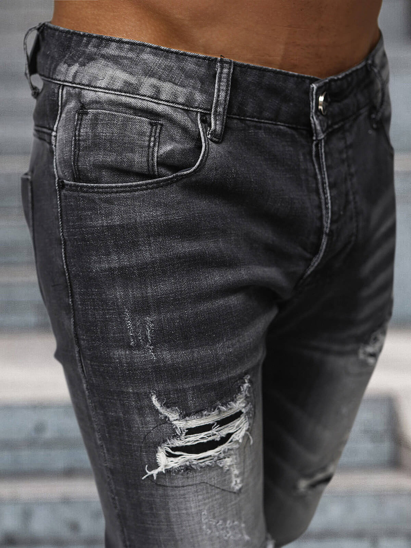 Muške traperice crne OZONEE NB/MP0075N