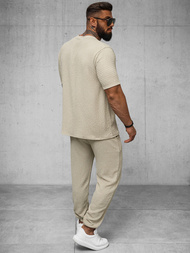 Muška Majica Bež OZONEE O/Y960T