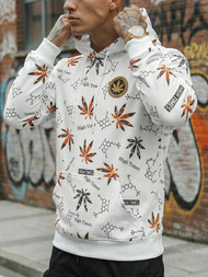 Muška dukserica s kapuljačom bijela OZONEE O/B266Z