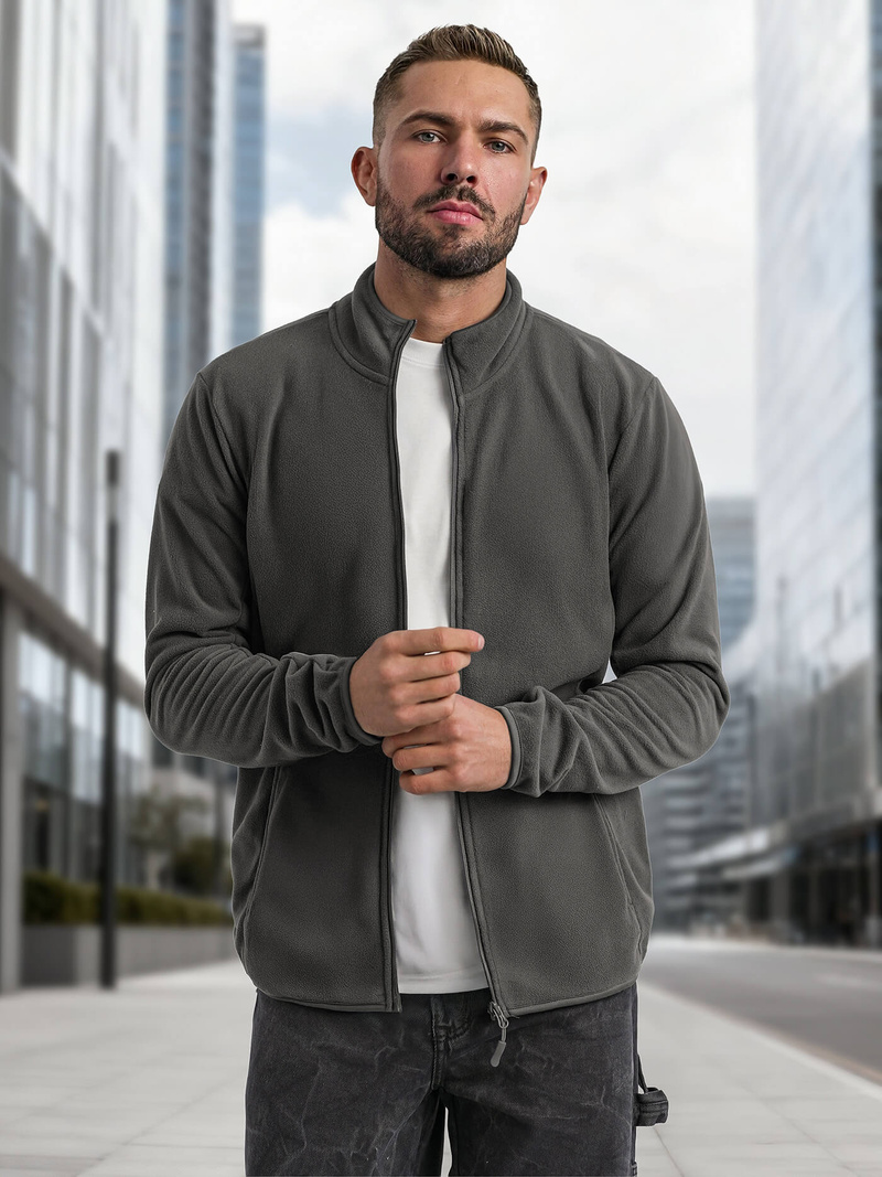 Muška dukserica grafitna OZONEE JS/HH016/5