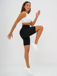 Kratke ženske tajice crne OZONEE JS/17K583/3