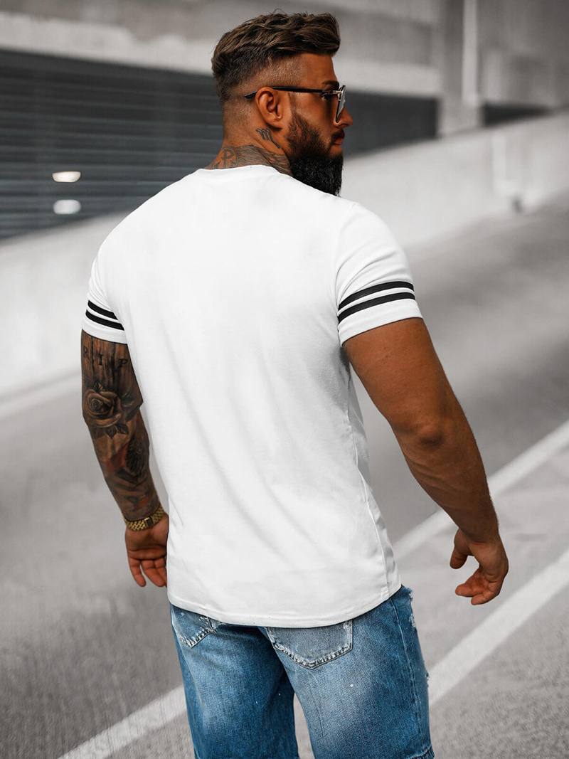 Muška majica bijela OZONEE O/8T1275/1