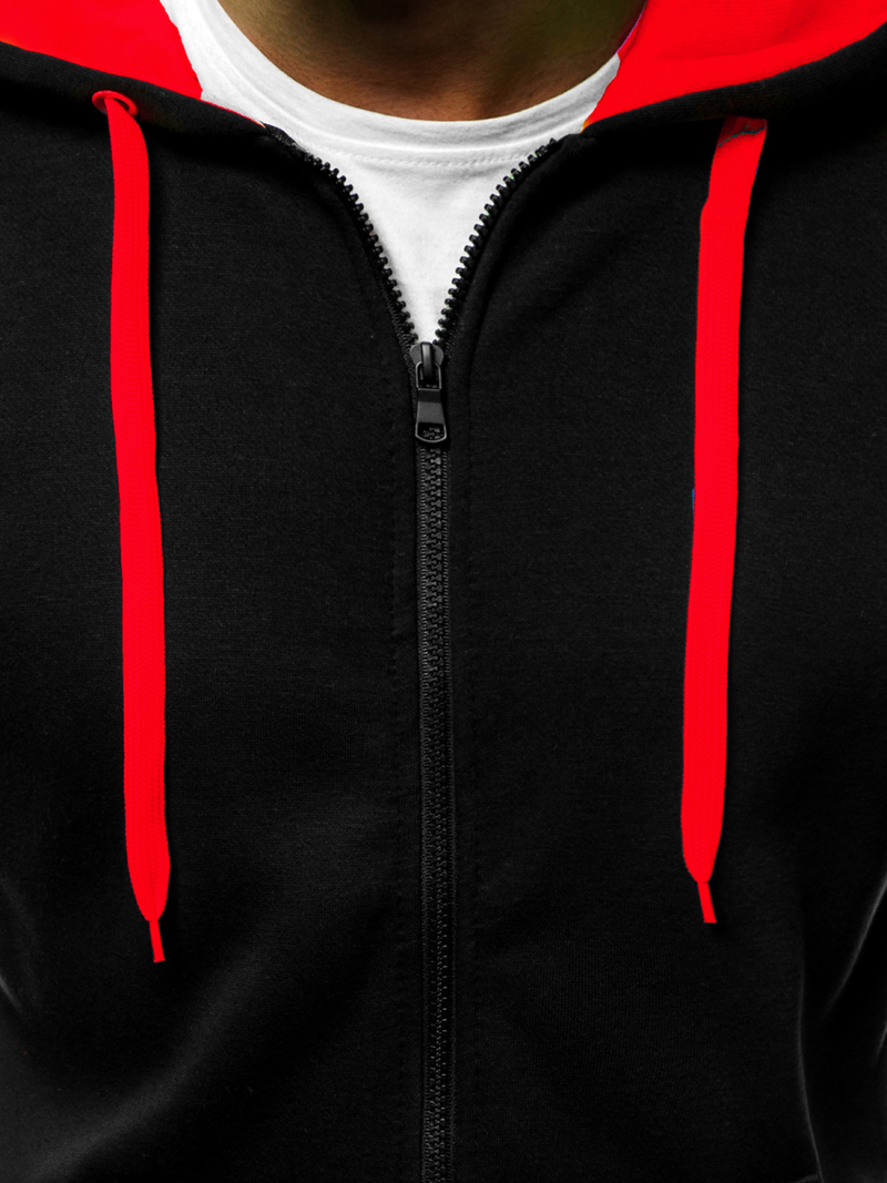 Muška dukserica crno-Crvena OZONEE JS/2013