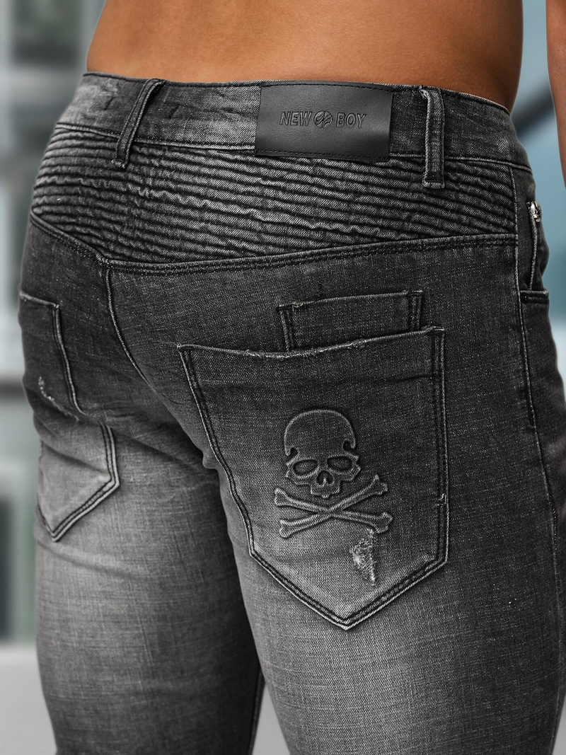 Muške traperice crne OZONEE NB/MP0070NZ