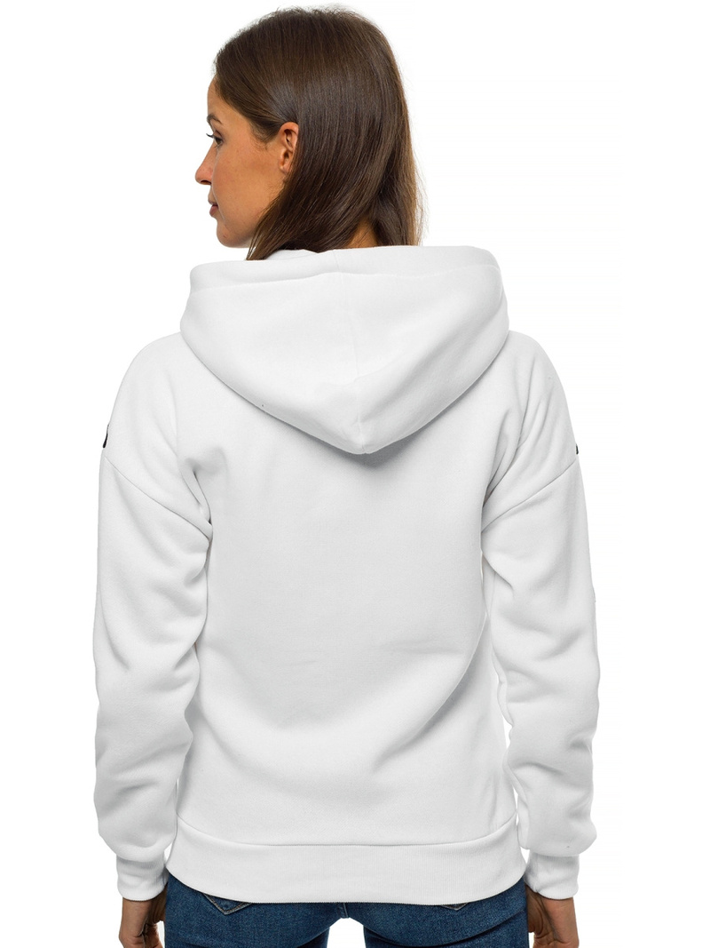 Ženska dukserica Bijelo-crna OZONEE JS/B26039