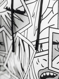 Muška dukserica s kapuljačom bijela OZONEE JS/8B1256/1