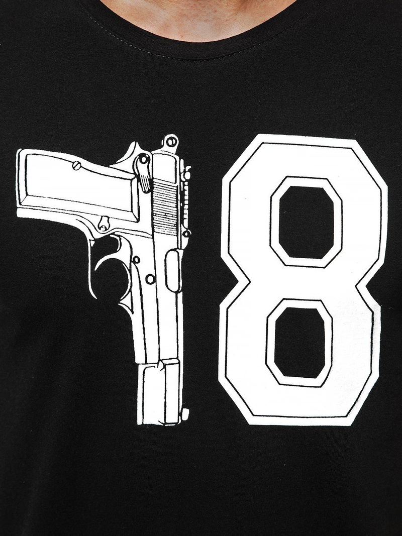 Muška majica crna OZONEE O/1174Z