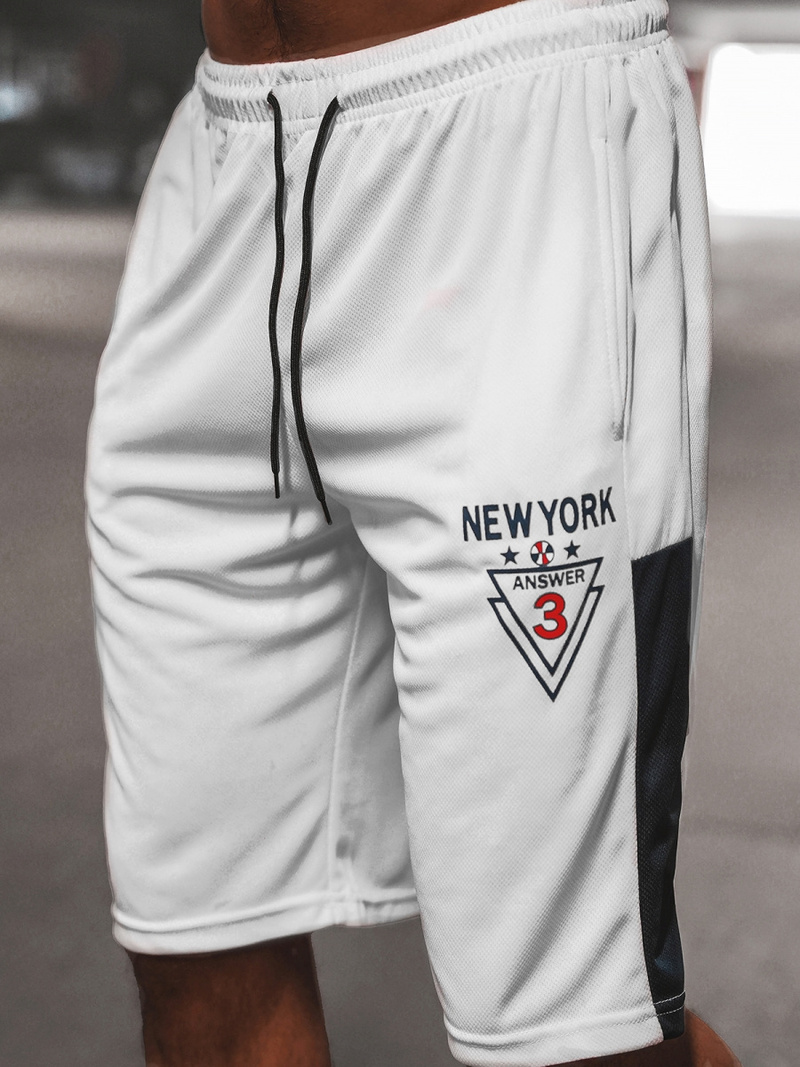 Muški sportski komplet bijeli OZONEE JS/68C10169Z