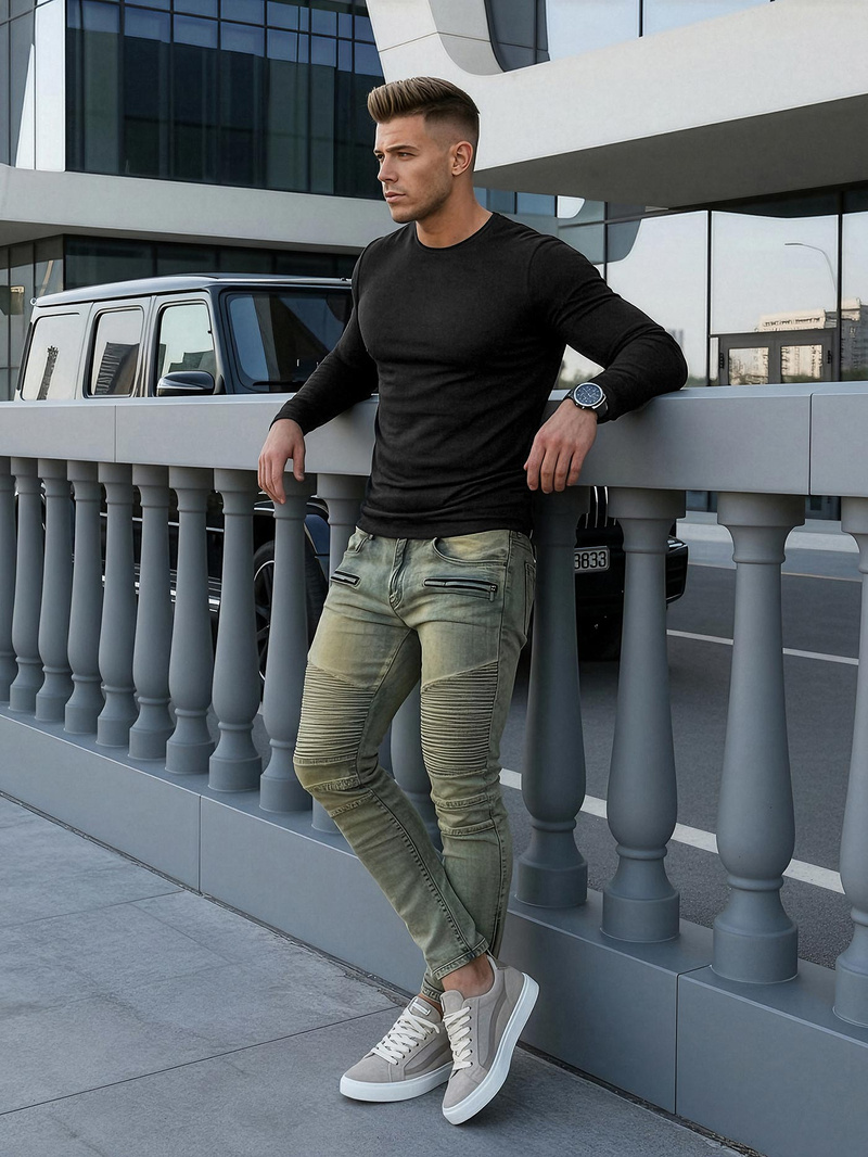 Muške Traperice Plave OZONEE O/EM8951Z