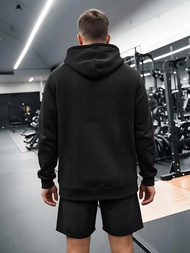 Muška dukserica s kapuljačom crna OZONEE JS/8B1736/3