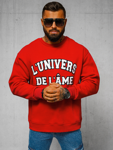 Dukserica crvena OZONEE O/SWE23055