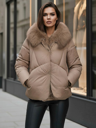 Ženska jakna tamno-bež OZONEE O/16M9179/84