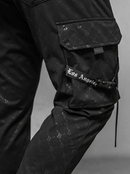 Muške sportske hlače crne OZONEE O/PS6021