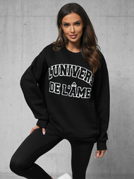 Dukserica crna OZONEE O/SWE23055