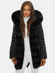 Ženska Zimska Jakna Crna OZONEE JS/M762/392