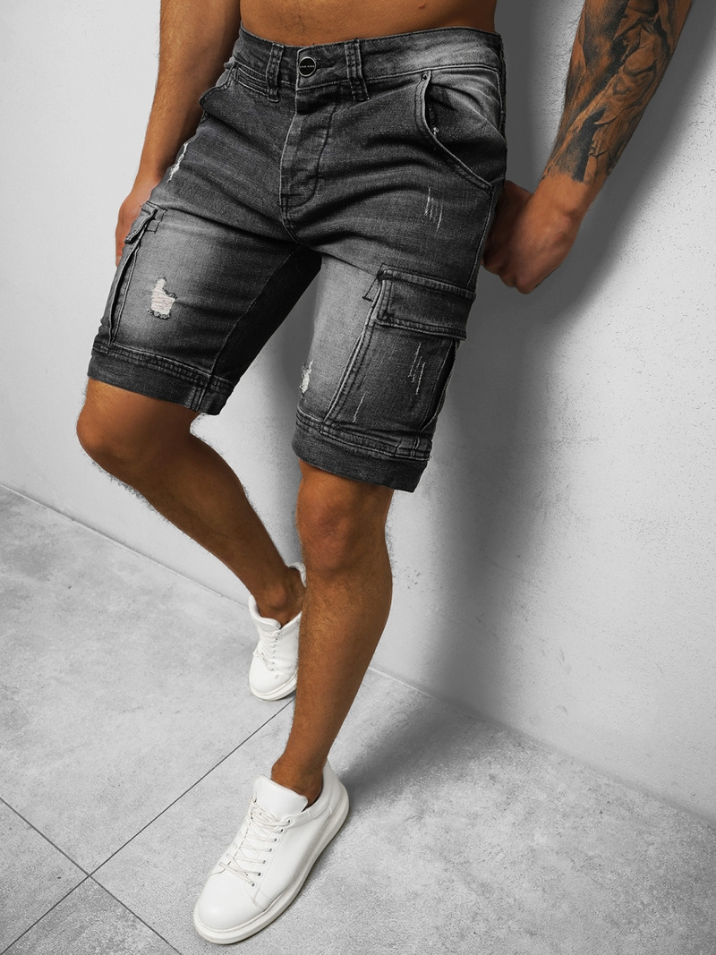 Muške Kratke Hlače Crne OZONEE NB/MP0039N