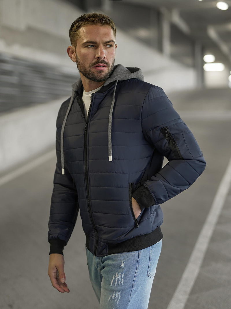 Muška jakna modra OZONEE JS/8M985/215Z