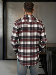 Muška Košulja Bordo OZONEE V/V174Z