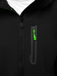 Muška softshell jakna crno-zelena OZONEE GE/12269