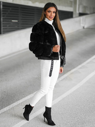 Ženska jakna crna OZONEE JS/11Z8080Z