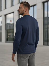 Muška majica dugi rukav modri OZONEE JS/DB71/5