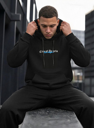 Muška dukserica s kapuljačom crna JS/21B1901/3