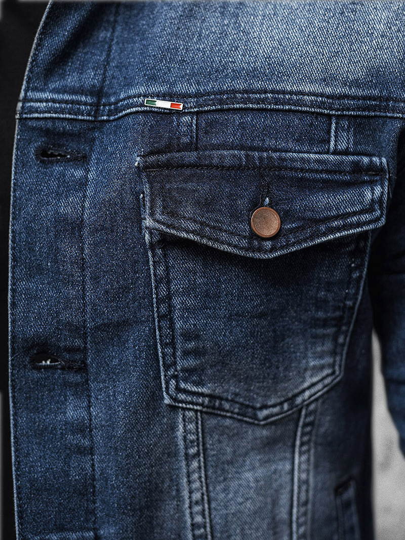 Muška traper jakna tamnoplava OZONEE NB/MJ523BS