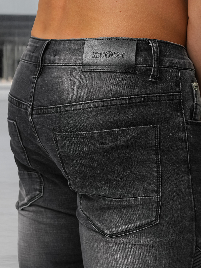 Muške traperice crne OZONEE NB/MP0142NZ