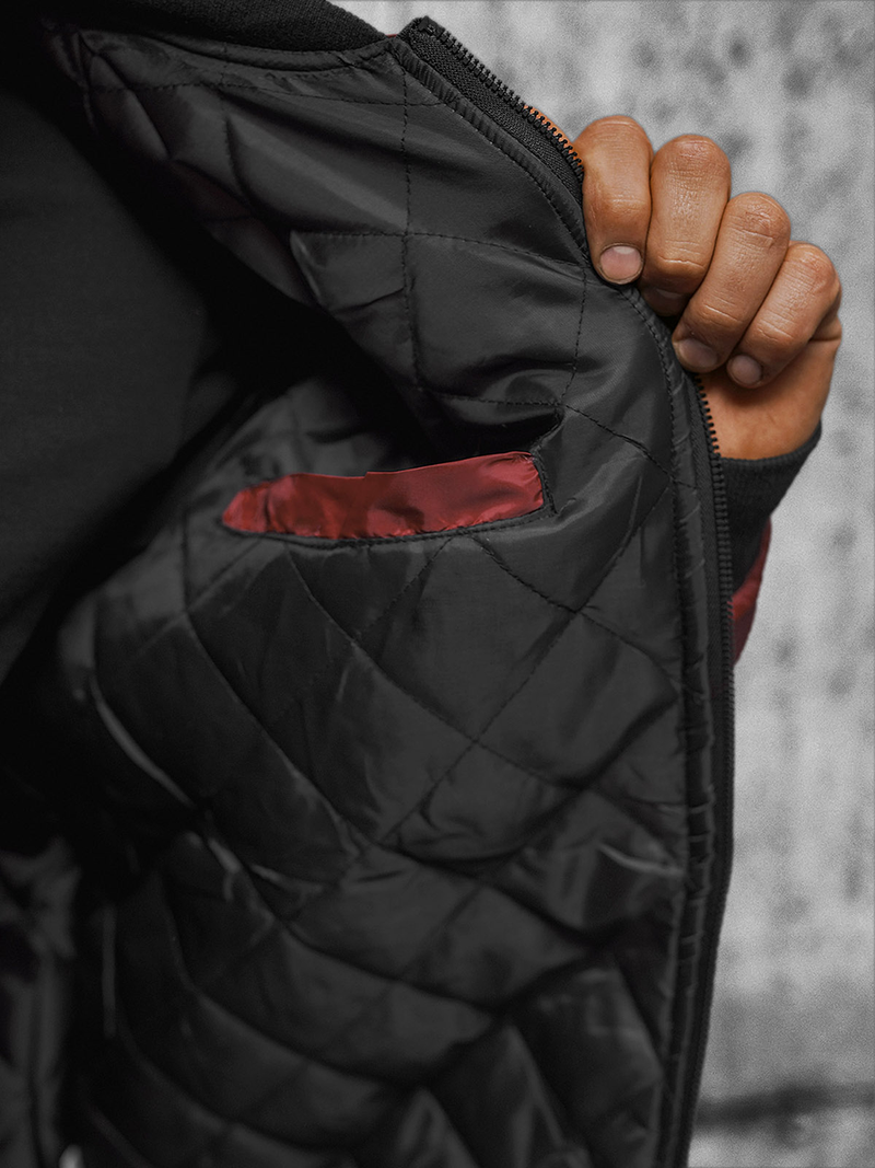 Muška jakna bordo OZONEE JS/AK95Z