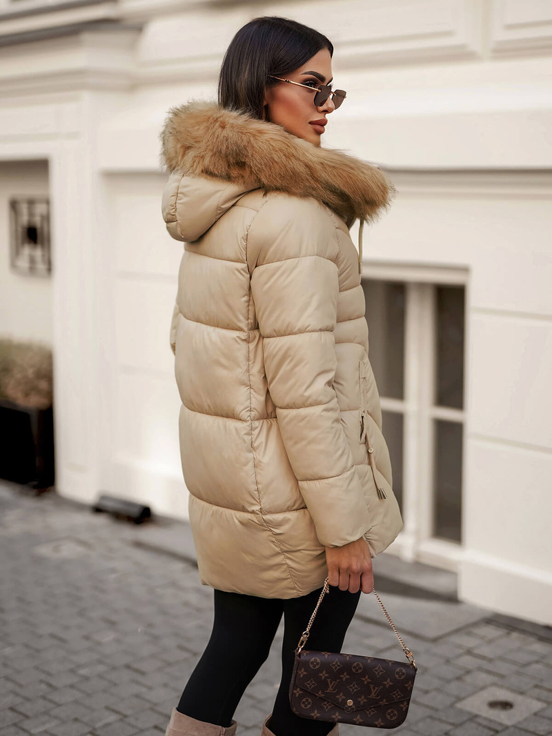 Ženska Jakna Bež OZONEE JS/5M3257/62