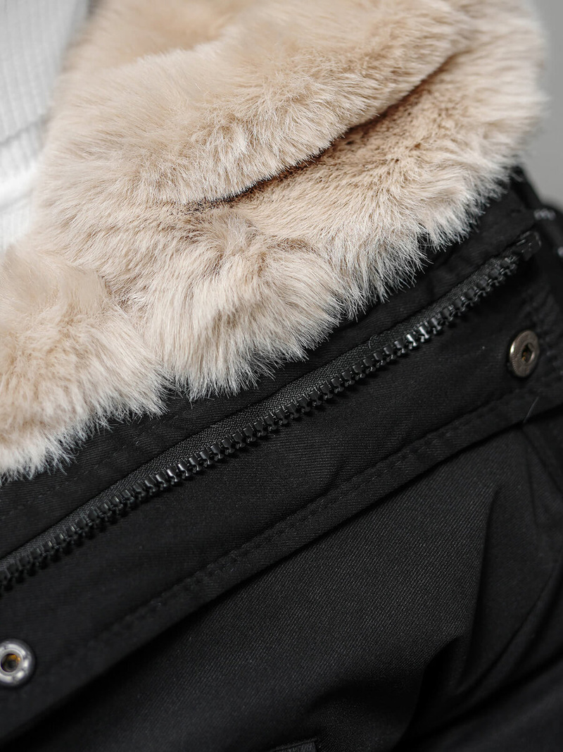 Muška parka jakna crna OZONEE JS/5M120/392