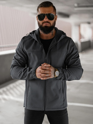 Muška softshell jakna grafitna OZONEE JS/27B6523/5Z