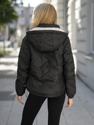 Ženska Jakna Crno-Bež OZONEE JS/16M9315/392B