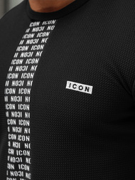 Muška Majica Crna OZONEE O/B1211